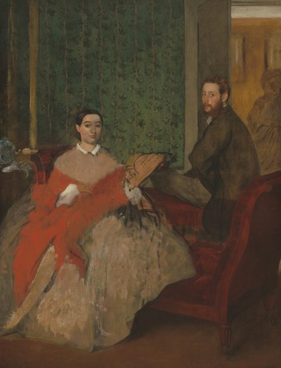 Edmondo e Thérèse Morbilli, c. 1865 da Edgar Degas