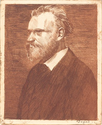 Edouard Manet, ritratto a mezzo busto da Edgar Degas