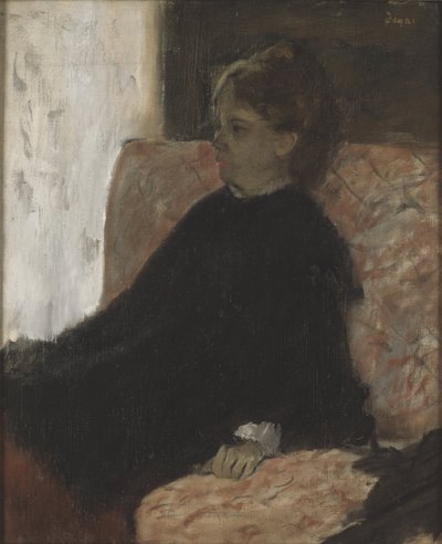 Donna in nero da Edgar Degas