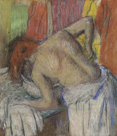 Donna che si asciuga la schiena, c. 1895 da Edgar Degas