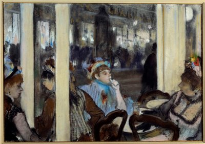 Donne sulla terrazza di un caffè da Edgar Degas