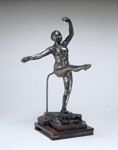 Quarta posizione frontale, sulla gamba sinistra da Edgar Degas