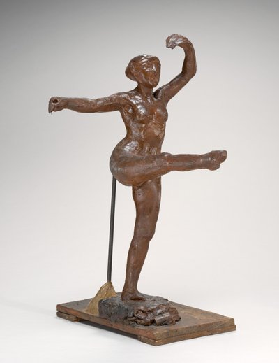 Quarta posizione frontale, sulla gamba sinistra da Edgar Degas