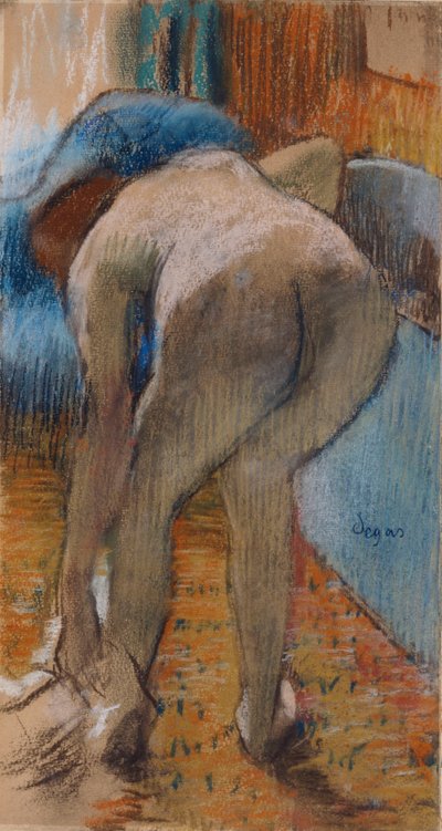 Uscendo dal bagno da Edgar Degas