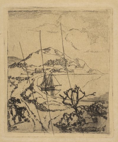 Paesaggio greco, 1856 da Edgar Degas