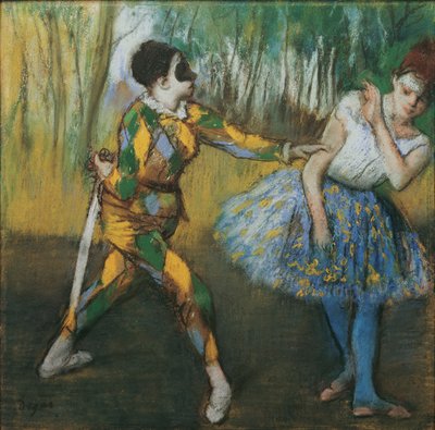 Arlecchino e Colombina da Edgar Degas