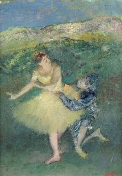 Arlecchino e Colombina, c.1886-90 da Edgar Degas