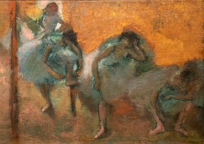 Ballerine a casa (dettaglio) da Edgar Degas