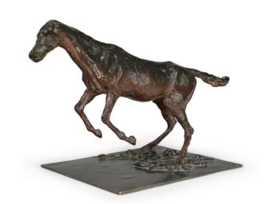 Cavallo che supera un ostacolo da Edgar Degas