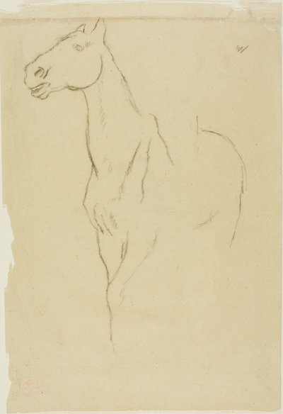 Cavallo girato a tre quarti da Edgar Degas