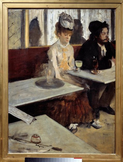 In un caffè detto anche "Assenzio" Dipinto di Edgar Degas (1834-1917) 1875-1876. Parigi, Museo d