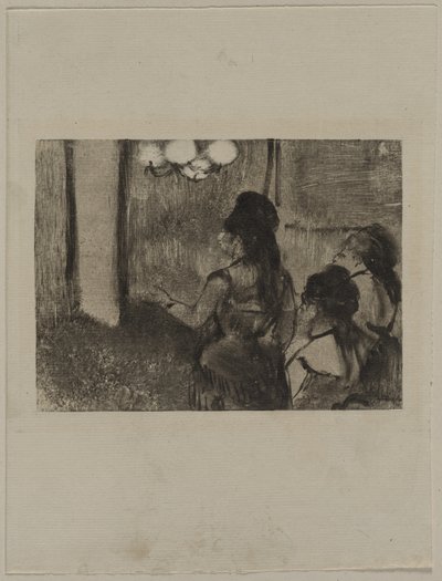 Nel salone, c. 1880 da Edgar Degas
