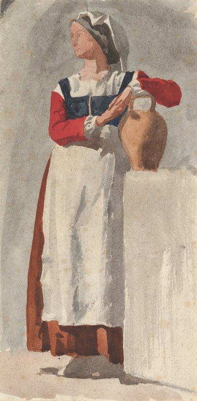 Donna italiana, ca. 1856-57 da Edgar Degas.