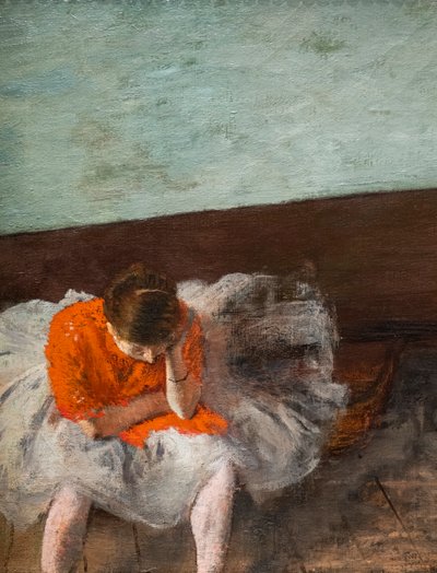 La lezione di danza (Sala di ripetizione) (dettaglio). Intorno al 1879. Olio su tela. da Edgar Degas