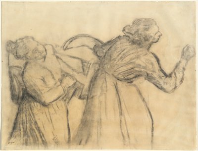 Lavandaia che Porta il Bucato da Edgar Degas