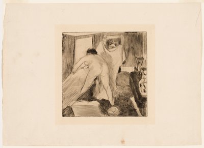 Lasciare il bagno da Edgar Degas