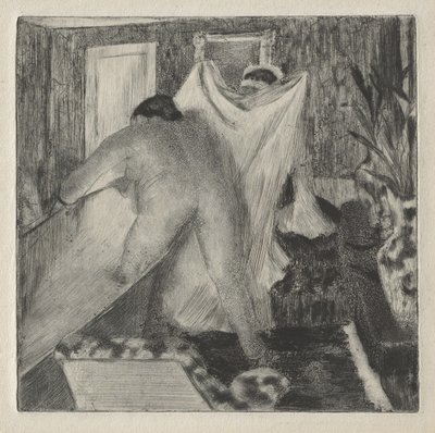 Uscendo dal bagno, c.1878-80 da Edgar Degas