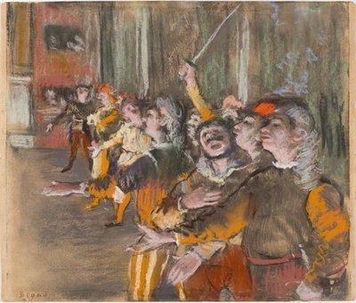 Les Choristes, 1877 da Edgar Degas