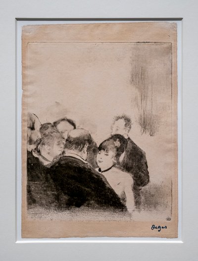 Piccolo Cardinale che parla ai suoi ammiratori. Intorno al 1876-1877 da Edgar Degas