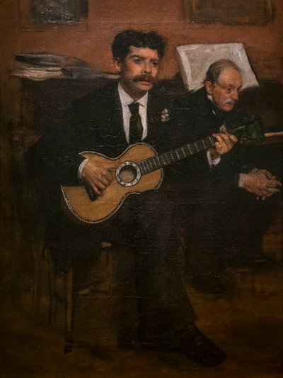 Lorenzo Pagans e Augustus De Gas. Intorno al 1871-72 da Edgar Degas