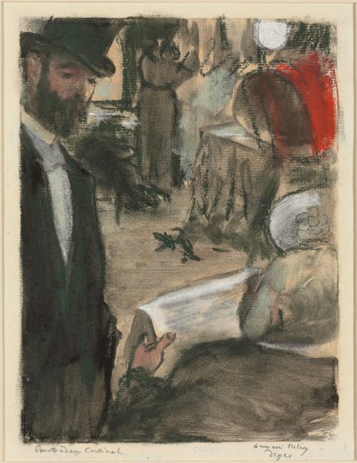 Ludovic Halevy trova Madame Cardinal in una loggia da Edgar Degas