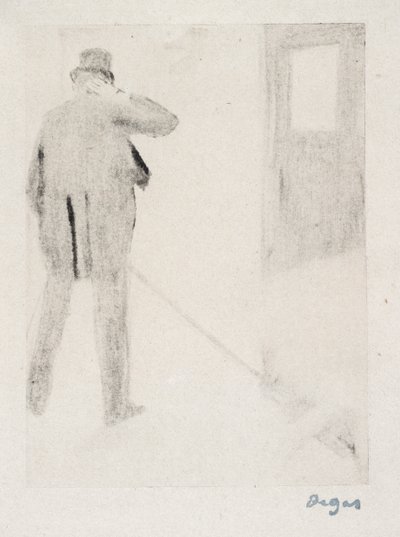 Ludovic Halévy dietro le quinte, c.1880-83 da Edgar Degas