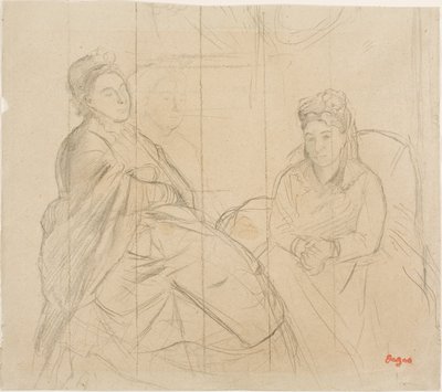 Madame Lisle e Madame Loubens da Edgar Degas