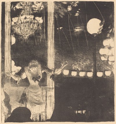 Mademoiselle Bécat al Café des Ambassadeurs Aux Ambassadeurs: Mlle Bécat da Edgar Degas