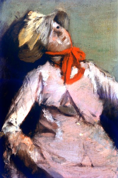Uomo e un burattino (dettaglio) da Edgar Degas