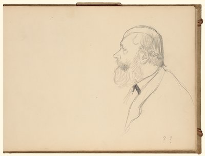Uomo di profilo da Edgar Degas