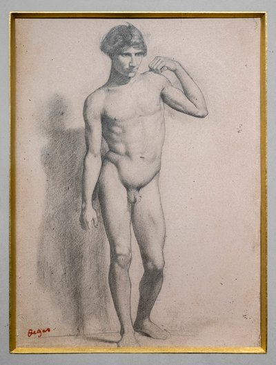 Uomo in piedi da Edgar Degas