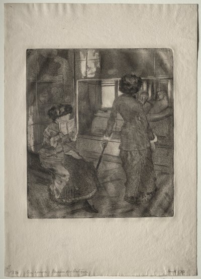 Mary Cassatt al Louvre: La Galleria Etrusca, 1879-1880 da Edgar Degas