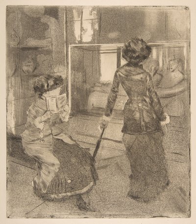 Mary Cassatt al Louvre: La Galleria Etrusca, 1879-80 da Edgar Degas