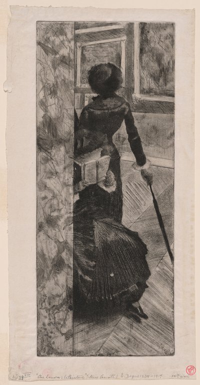 Mary Cassatt nella Galleria dei dipinti del Louvre da Edgar Degas