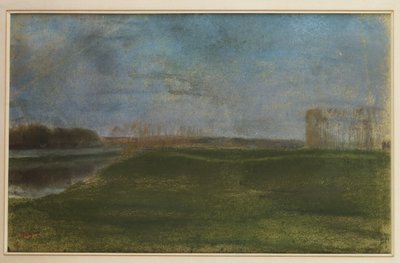 Prato vicino al fiume da Edgar Degas