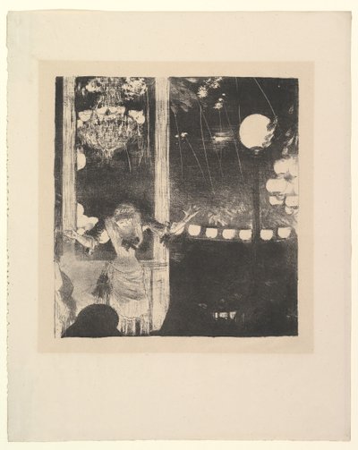 Mlle Bécat al Café des Ambassadeurs, Parigi, 1877-78 da Edgar Degas
