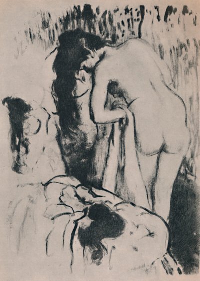 Donna nuda che si veste, c. 1890, 1946 da Edgar Degas