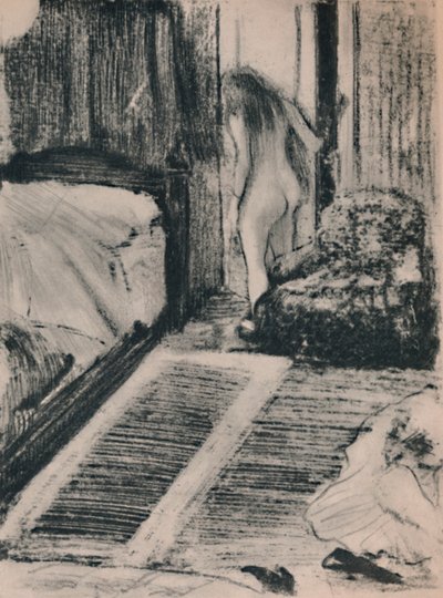 Donna nuda alla porta della sua stanza, c.1879, 1946 da Edgar Degas