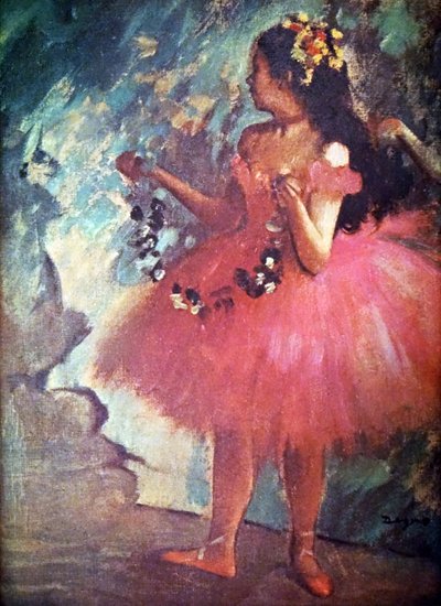 Ballerina in un vestito rosa di Edgar Degas da Edgar Degas