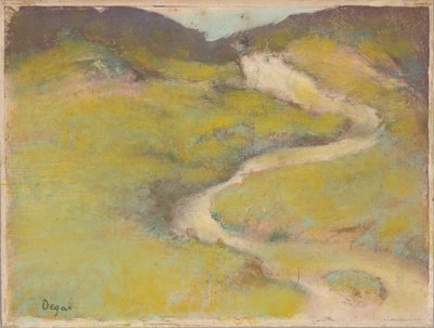 Sentiero in un campo da Edgar Degas