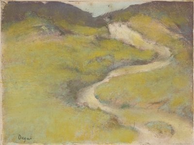 Sentiero in un campo da Edgar Degas