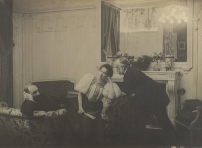 Paul Poujaud, Mme. Arthur Fontaine e Degas, 1895 da Edgar Degas
