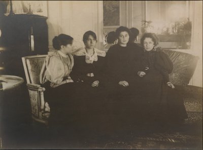 Paule Gobillard, Jeannie Gobillard, Julie Manet e Geneviève Mallarmé da Edgar Degas