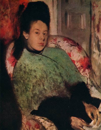 Ritratto di Elena Carafa, c1875 da Edgar Degas