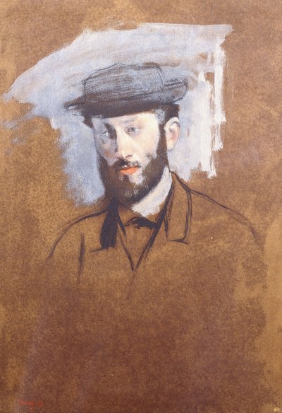 Ritratto di Eugène Manet, c.1875 da Edgar Degas