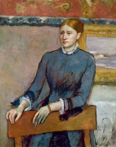 Ritratto di Helene Rouart nello studio del padre (dettaglio di Helene) da Edgar Degas