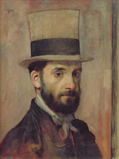 Ritratto di Leon Bonnat (1833-1922) c.1863 da Edgar Degas