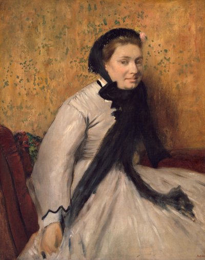 Ritratto di una donna in grigio, ca. 1865 da Edgar Degas