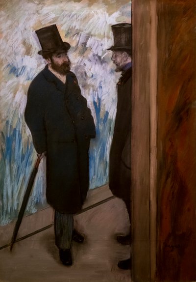 Ritratto di amici, sulla scena (noto anche come "Ritratto di Ludovic Halevy e Albert Boulanger-Cave") da Edgar Degas
