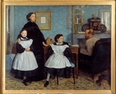 Ritratto della famiglia Bellelli Il pittore trascorse alcuni mesi in Toscana con i suoi zii, i Bellelli - Dipinto di Edgar Degas (1834-1917) da Edgar Degas